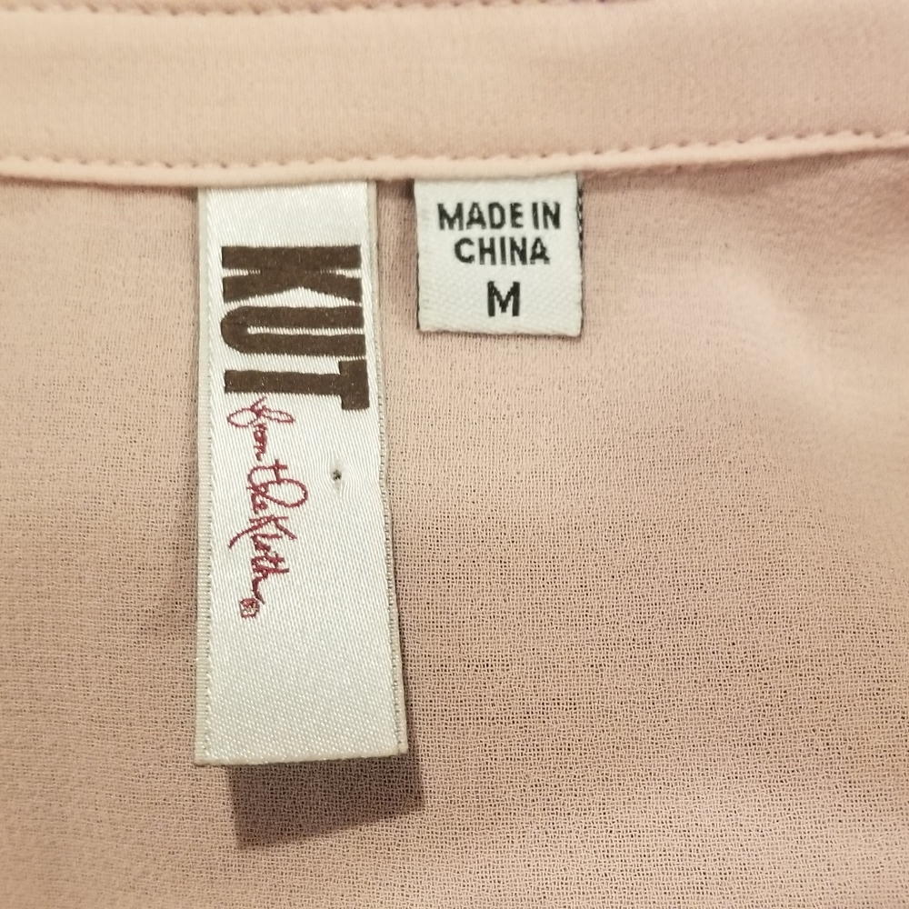 Kut from the Kloth Nora semi sheer button up - Picture 4 of 7